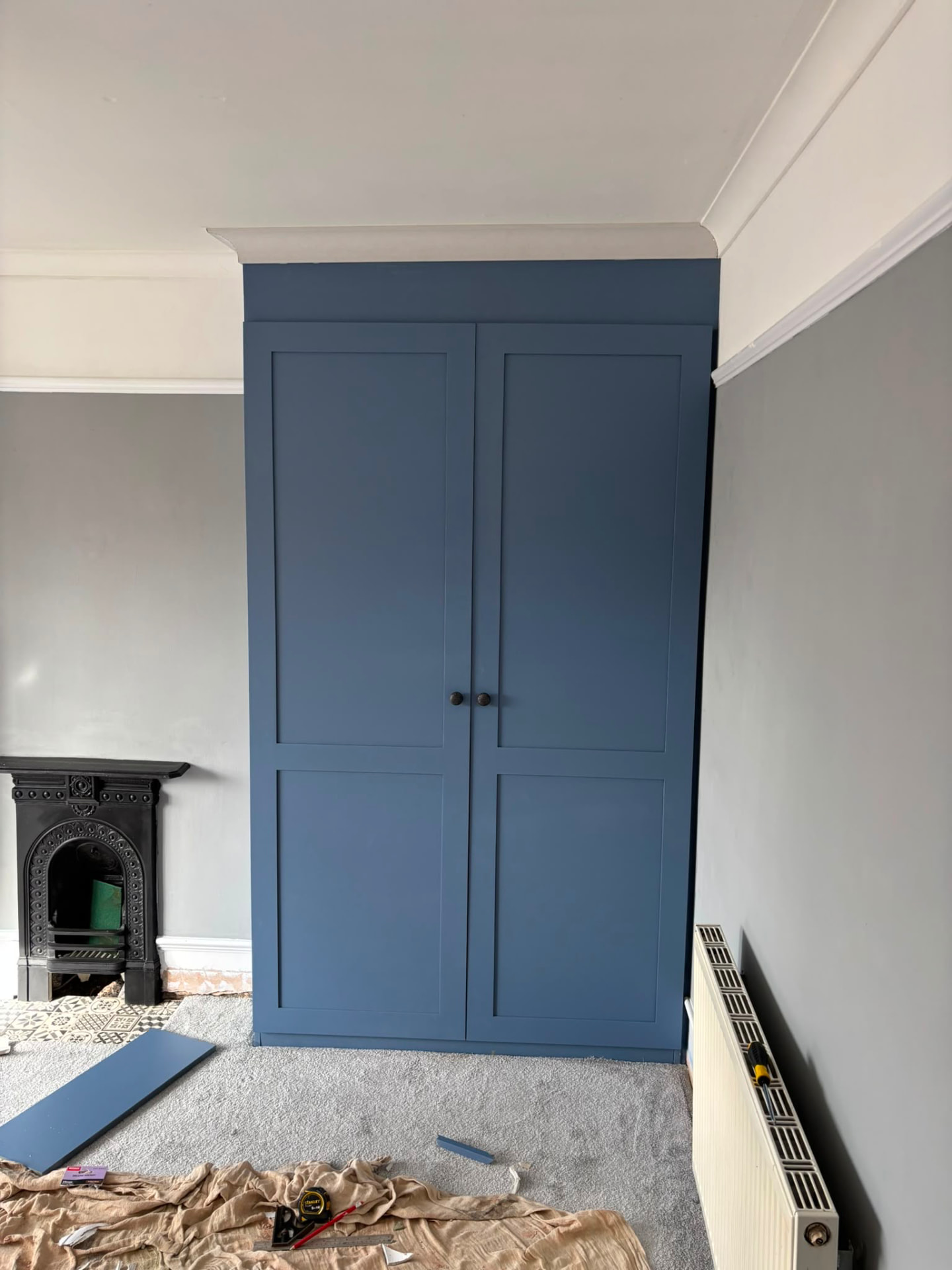 Alcove-to-ceiling shaker wardrobe — Fitted wardrobes in Doncaster