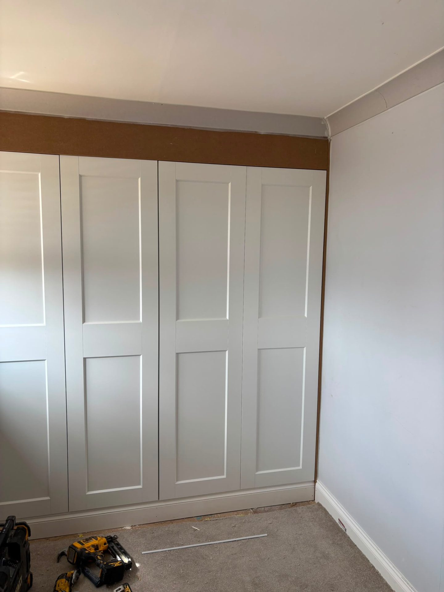 Shaker wardrobes in white — Fitted wardrobes in Askern