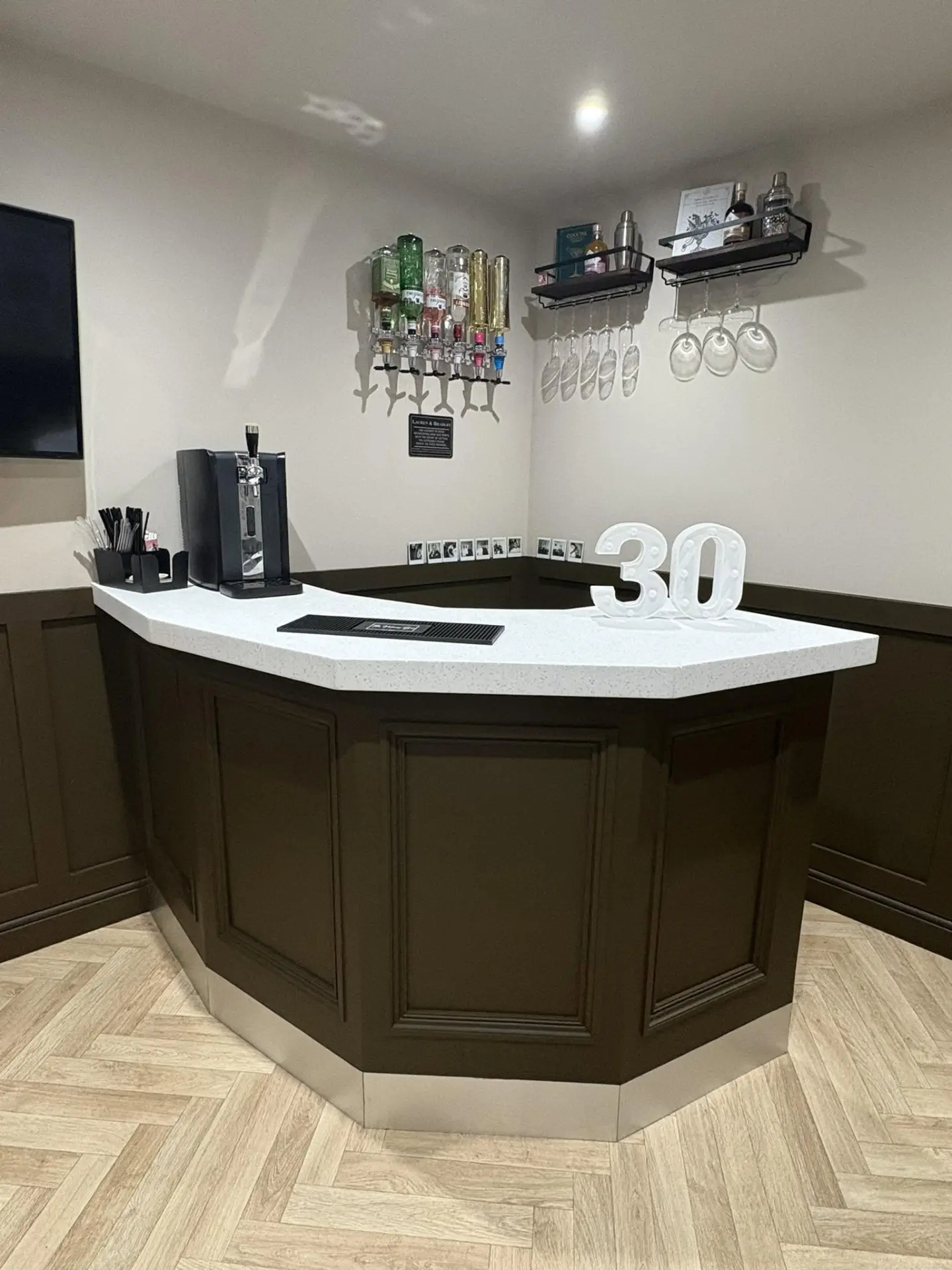 Bespoke fitted home bar — Bespoke joinery in Adwick le Street