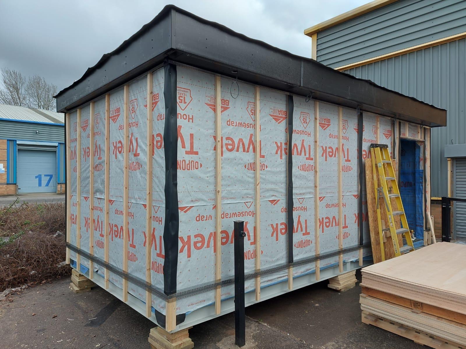 Timber-frame cabin build & wrap — Garden rooms in Doncaster